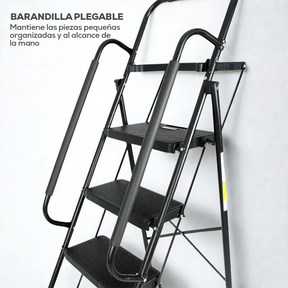 [Promo] Escalera Evolut 100% Antideslizante + Bolsa de Herramientas 3 en 1 de Cuero