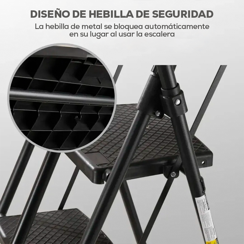 [Promo] Escalera Evolut 100% Antideslizante + Bolsa de Herramientas 3 en 1 de Cuero